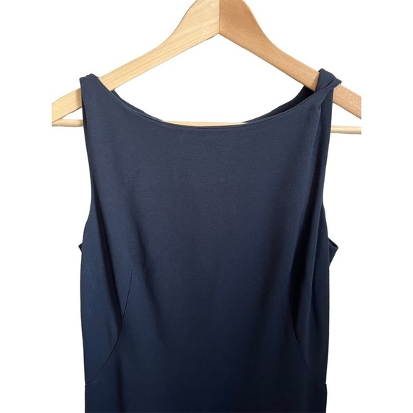 Mm Lafleur Lydia Twist Strap Sheath Dress Midnight Navy Blue Size 0 - Picture 5 of 8